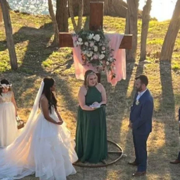 Azazie Emerald Green A18 "Emilia" - Picture 4 of 7